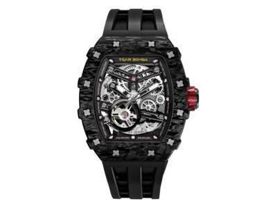 Montre Auto Squelette Carbone Tsar Bomba TB8208CF38 | Cupillard Belfort - Réf. TB8208CF38