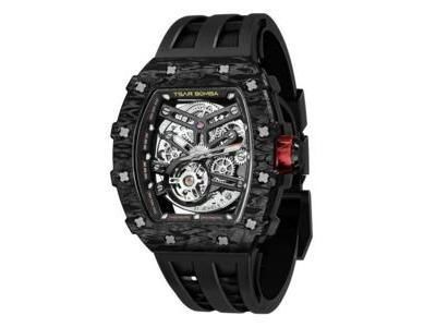 Montre Auto Squelette Carbone Tsar Bomba TB8208CF38 | Cupillard Belfort - Réf. TB8208CF38