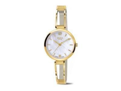 Montre Boccia Titane Plaqué Or Jaune 3354-02 - Réf. 3354 02