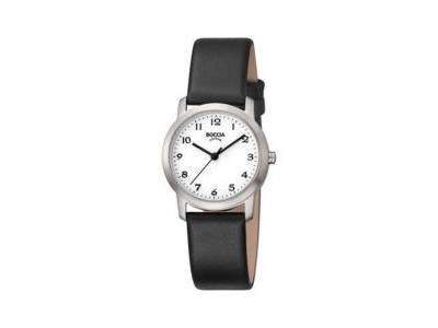 Montre Femme Titane Mat Cuir Boccia 3291-01 - Réf. 3291 01