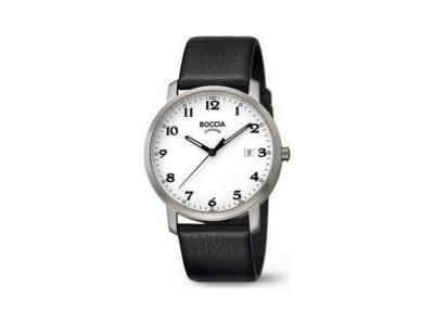 Montre Homme Boccia Titane Et Cuir 3618-01 - Réf. 3618 01