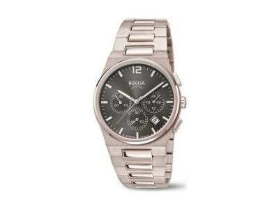 Montre Homme Chrono Titane Boccia 3741-02 - Réf. 3741 02