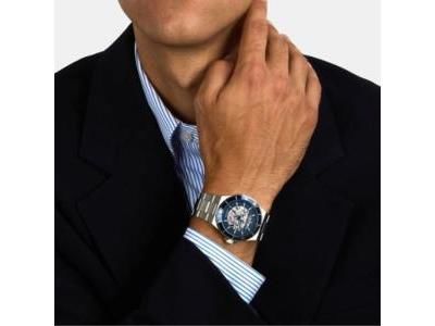 Montre Maserati Sfida Automatique Squelette Cadran Bleu - R8823140019 - Réf. R8823140019