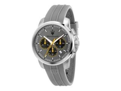 Montre Maserati Successo, Acier & Bracelet Silicone Gris - R8871621043 - Réf. R8871621043