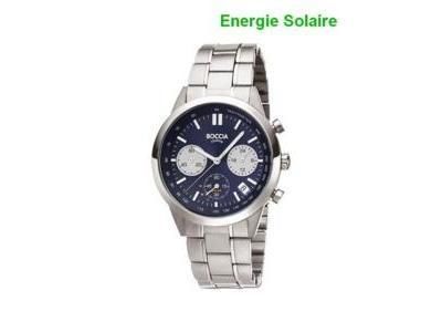 Montre Titane Chrono Solaire Boccia 3737-02 - Réf. 3737 02