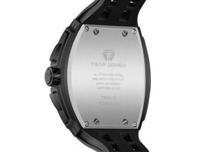 Montre Tsar Bomba Chronographe Acier Noir - TB8211QII07 - Réf. TB8211QII07