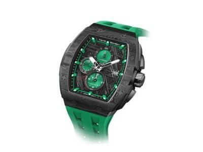 Montre Tsar Bomba TB8211QII11 Chronographe Vert Noir - Réf. TB8211QII11