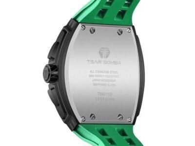 Montre Tsar Bomba TB8211QII11 Chronographe Vert Noir - Réf. TB8211QII11