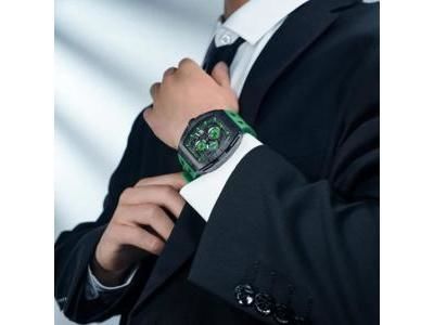 Montre Tsar Bomba TB8211QII11 Chronographe Vert Noir - Réf. TB8211QII11