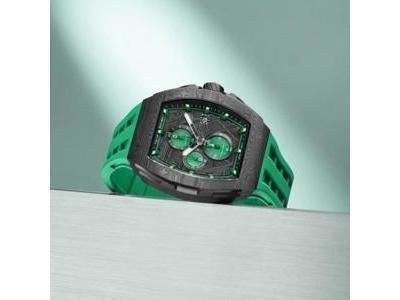Montre Tsar Bomba TB8211QII11 Chronographe Vert Noir - Réf. TB8211QII11