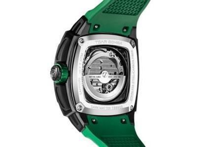 Montre Tsar Bomba TB8605CF05 : Dark Matter Automatique Carbone/Vert - Réf. TB8605CF05