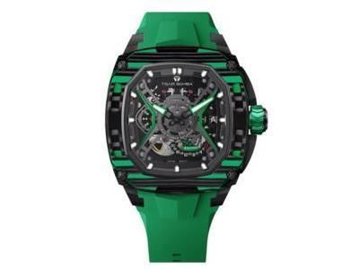 Montre Tsar Bomba TB8605CF05 : Dark Matter Automatique Carbone/Vert - Réf. TB8605CF05