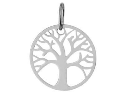 Pendentif Arbre De Vie Découpé Or Gris 750 - P2095G - Réf. P2095G
