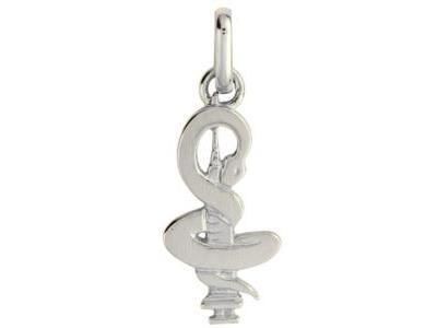 Pendentif Caducée Infirmier Or Gris 750 Lucas P1767-G - Réf. P1767-G