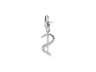 Pendentif Caducée Médecin Or Gris 375 Lucas XP1740-G - Réf. XP1740-G