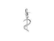 Pendentif Caducée Médecin Or Gris 750 Lucas - P1740-G - Réf. P1740-G