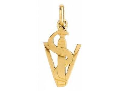 Pendentif Caducée Vétérinaire Or Jaune 750 - P1746 - Réf. P1746