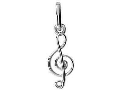 Pendentif Clé De Sol Or Gris 375 Lucas Lucor XP1370-G - Réf. XP1370-G