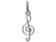 Pendentif Clé De Sol Or Gris 750 Lucas Lucor P1370-G - Réf. P1370-G