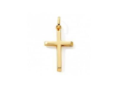 Pendentif Croix Or Jaune 750 Creuse - A835 - Réf. A835