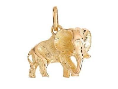Pendentif Éléphant Or Jaune 750 Lucas Lucor P1891 - Réf. P1891