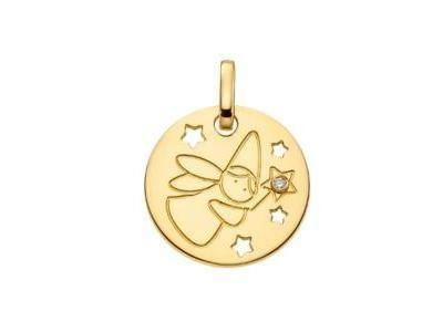 Pendentif Fée Etoilée Or Jaune 750 Diamant D24013 - Réf. D24013