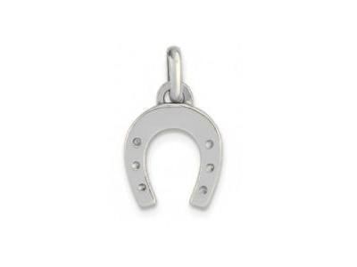 Pendentif Fer A Cheval Porte Bonheur Or Gris 750 Lucas P716-G - Réf. P716-G