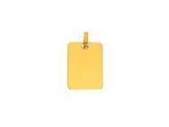 Pendentif Plaque Rectangle Or Jaune 750 - 598500 - Réf. 598500