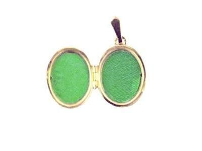 Pendentif Porte-Photo Ovale Or Jaune 750 - 20239 - Réf. 20239