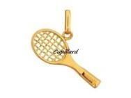 Pendentif Raquette De Tennis Or Jaune 375 Lucas Lucor - XP714 - Réf. XP714