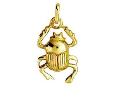 Pendentif Scarabée Égyptien Or Jaune 375/1000  - Réf. XP1769