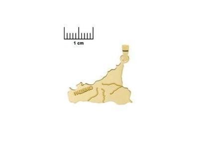 Pendentif Sicile Or Jaune 750 - 17-SICIL - Réf. 17-SICIL