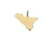 Pendentif Sicile Or Jaune 750 - P1338 - Réf. P1338
