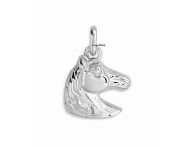 Pendentif Tête De Cheval Or Gris 750 Lucas Lucor P1720-G - Réf. P1720-G