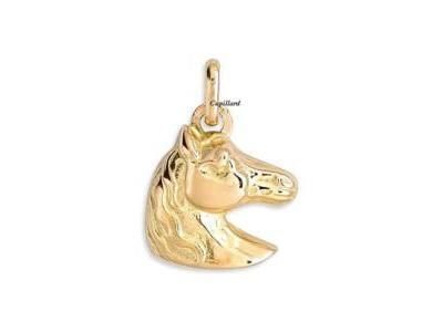 Pendentif Tête De Cheval Or Jaune 750 Lucas P1720 - Réf. P1720