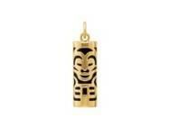 Pendentif Tiki Amour Onyx Véritable 12 MM Or Jaune 750/1000 - P12AMOUR - Réf. P12AMOUR
