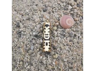 Pendentif Tiki Amour Onyx Véritable 21 MM Or Jaune 750/1000 - P21AMOUR - Réf. P21AMOUR