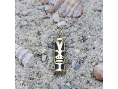 Pendentif Tiki Chance Jade 17 MM Or Jaune 750/1000 - P17CHANCEJ - Réf. P17CHANCEJ
