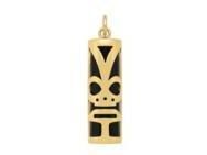 Pendentif Tiki Chance Onyx Véritable 17 MM Or Jaune 750/1000 - P17CHANCE - Réf. P17CHANCE