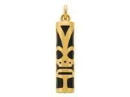 Pendentif Tiki Chance Onyx Véritable 21 MM Or Jaune 750/1000 - P21CHANCE - Réf. P21CHANCE