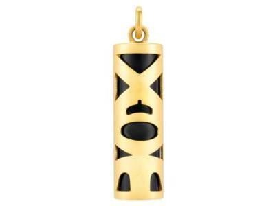Pendentif Tiki Fidélité Onyx 21 mm Or Jaune 750 - Réf. P21FID