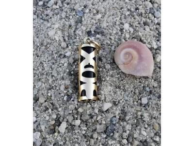 Pendentif Tiki Fidélité Onyx Véritable 17 MM Or Jaune 750/1000 - P17FID - Réf. P17FID