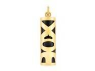 Pendentif Tiki Fidélité Onyx Véritable 17 MM Or Jaune 750/1000 - P17FID - Réf. P17FID