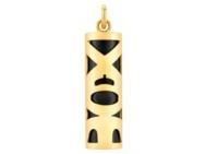 Pendentif Tiki Fidélité Onyx Véritable 21 MM Or Jaune 750/1000 - P21FID - Réf. P21FID