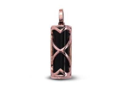 Pendentif Tiki Force Argent Plaqué Or Rose Zircon 20 mm M'ITIK - Réf. T4015