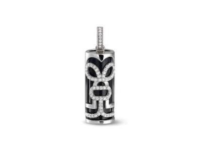Pendentif Tiki Force Argent Rhodié Zircon 25 mm, M'ITIK - Réf. T4001