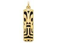 Pendentif Tiki Force Onyx Véritable 21 MM Or Jaune 750/1000 - P21FORCE - Réf. P21FORCE