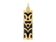 Pendentif Tiki Sagesse Onyx Véritable 17 MM Or Jaune 750/1000 - P17SAG - Réf. P17SAG