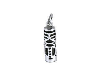 Pendentif Tiki Tendresse Argent 925 Onyx 22 mm - Réf. 316114