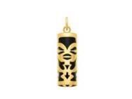 Pendentif Tiki Tendresse Onyx Véritable 12 MM Or Jaune 750/1000 - P12TEN - Réf. P12TEN